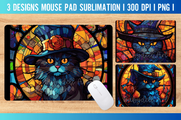 Cat Stained Glass Mouse Pad Sublimation Review