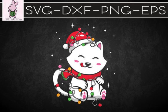 Christmas Lights Cat Portrait Review