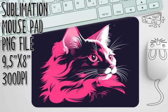 Colorful Cat Collage Mouse Pad Design Review