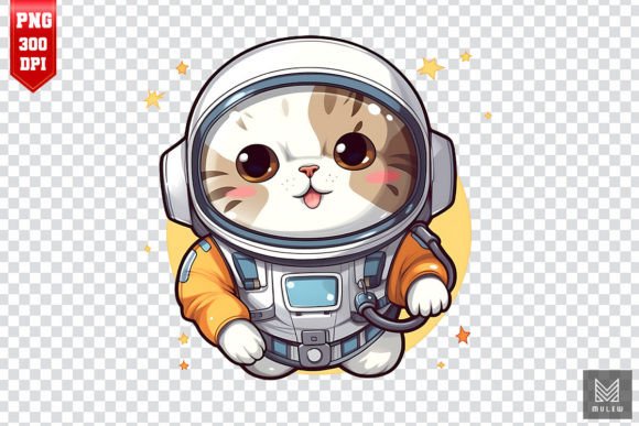 Cute Astronaut Scottish Fold Cat Clipart Review