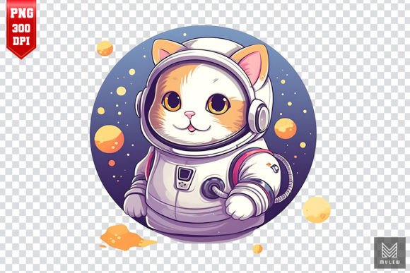 Cute Cartoon Astronaut Cat Clipart Review