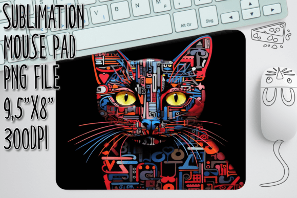 Delightful Cat Artwork Mouse Pad Sleeve Review