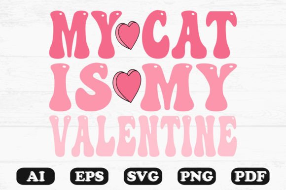 My Cat is My Valentine Retro Wavy Svg T Review