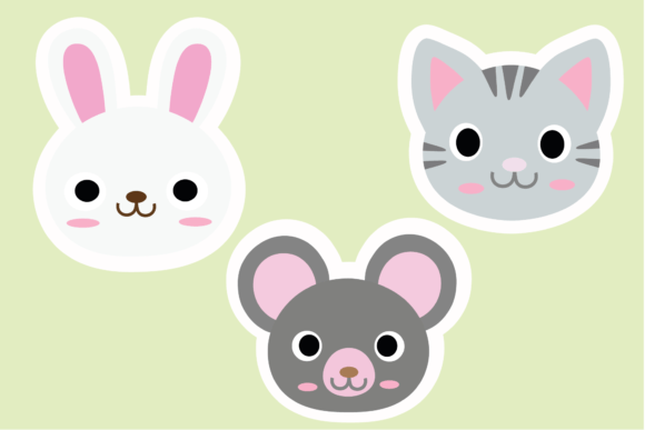 Rabbit Rat Cat Animal Icon Stickers Review
