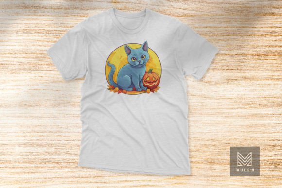 Russian Blue Cat Halloween Sublimation Review